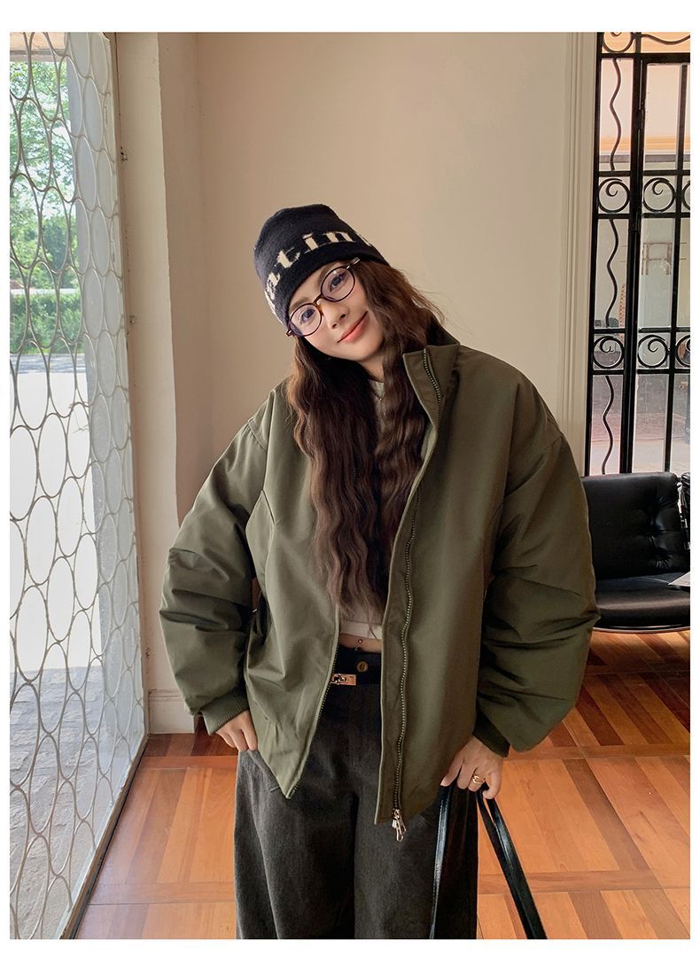 Sherpa Coat Women - Bomber Jackets Puffer Womens Winter Fleece-Lined