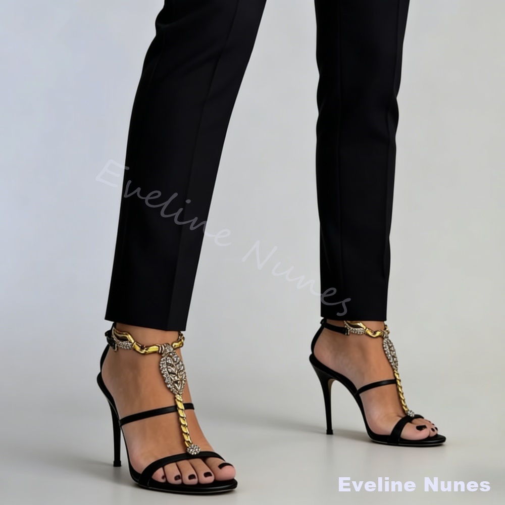 Women'S Fashion Belts - Luxury Metal Scorpion Sandals Women Round