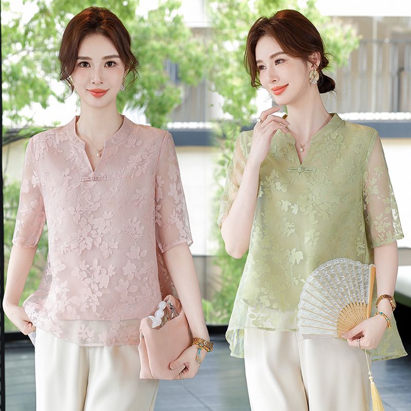 Women Fashion Over 60 - Summer Fashionable Loose Fit Short Sleeve