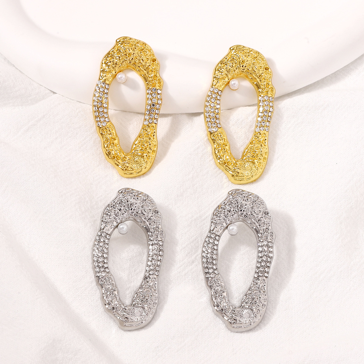 Women'S Fashion E Commerce - E-commerce new Yiwu jewelry diamond-encrusted geometric