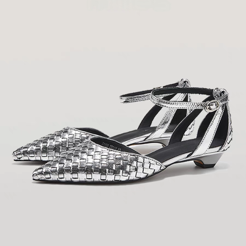 Women'S Fashion Brands - Pointed Toe Low Heels Women Elegant