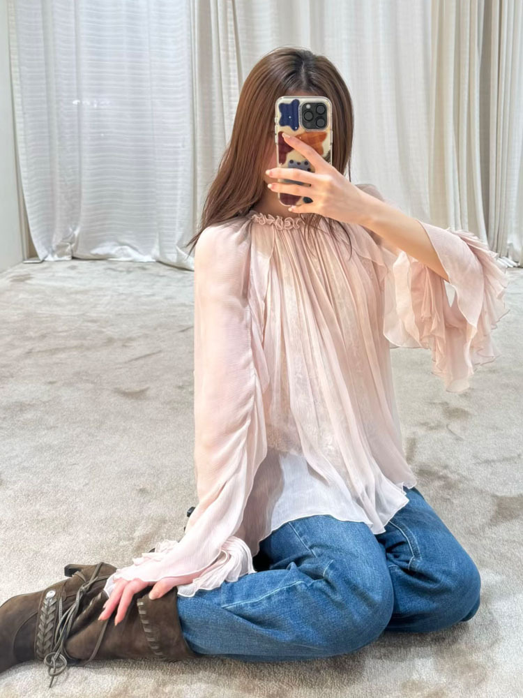 Lace ruffled loose top, stylis - Women'S Fashion For 2026 review and price