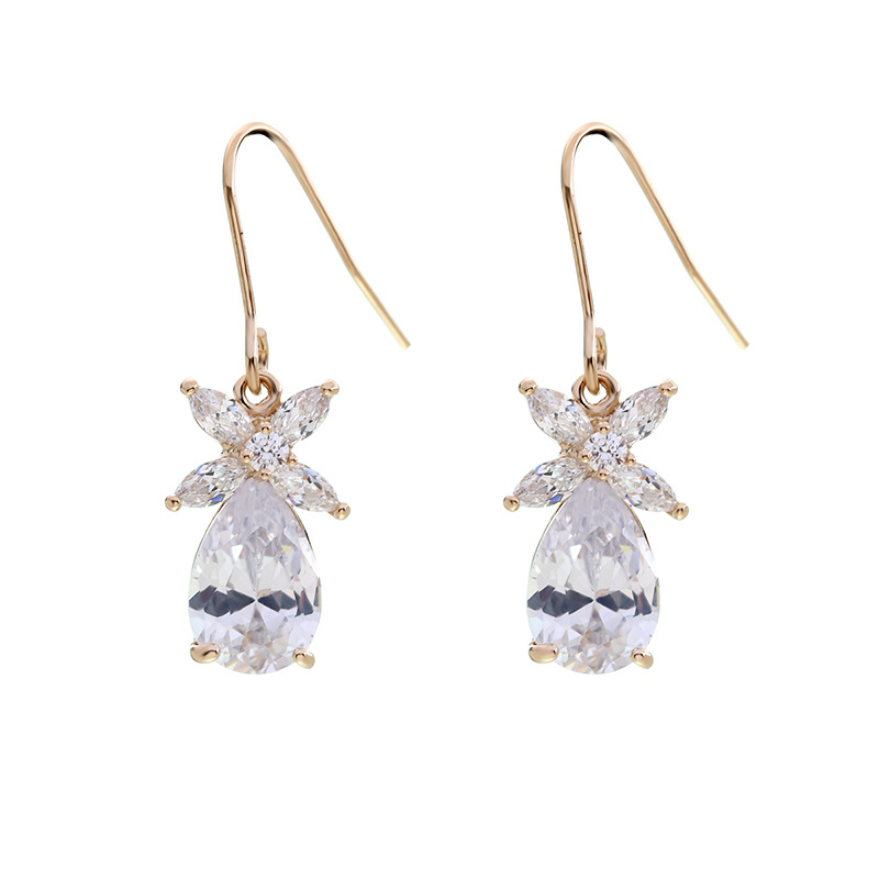 Copper inlaid zircon flower re - Women'S Fashion E Commerce review and price