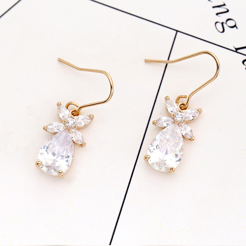 Copper inlaid zircon flower re - Women'S Fashion E Commerce review and price
