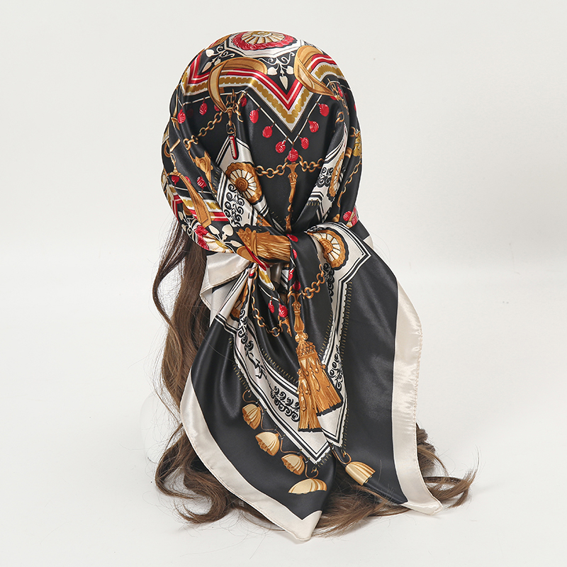 Satin Square Scarf Women Musli - Women'S Fashion Headbands review and price