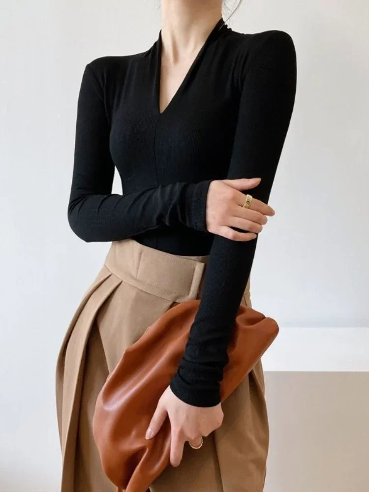 V-neck Slim Shirts Long Sleeve - Women'S Fashion For 2026 review and price