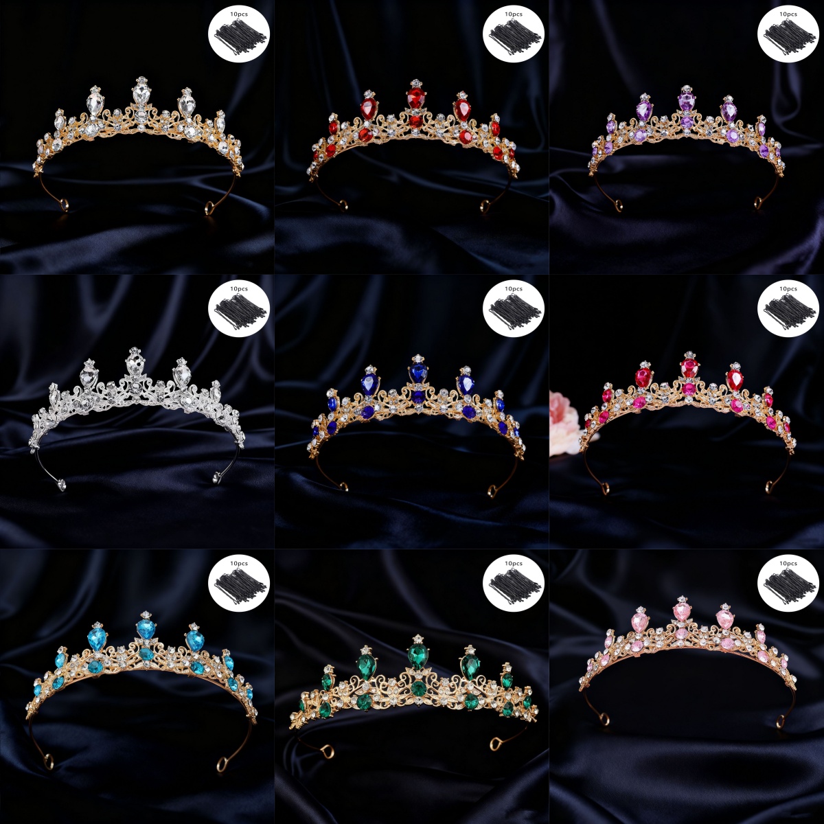 Bridal Tiara Vintage Scroll Rh - Women Queen Fashion review and price