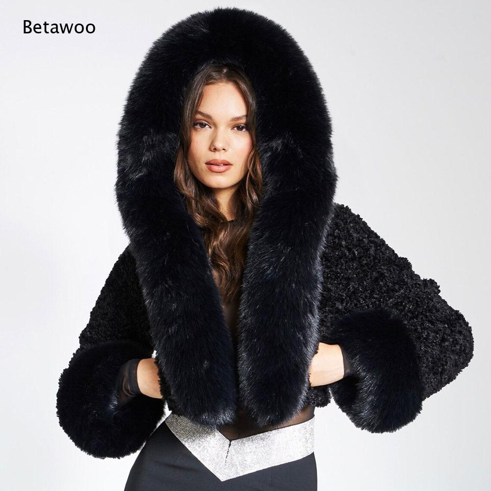 Women Faux Fur Trim Big Collar - Sherpa Coat Women review and price