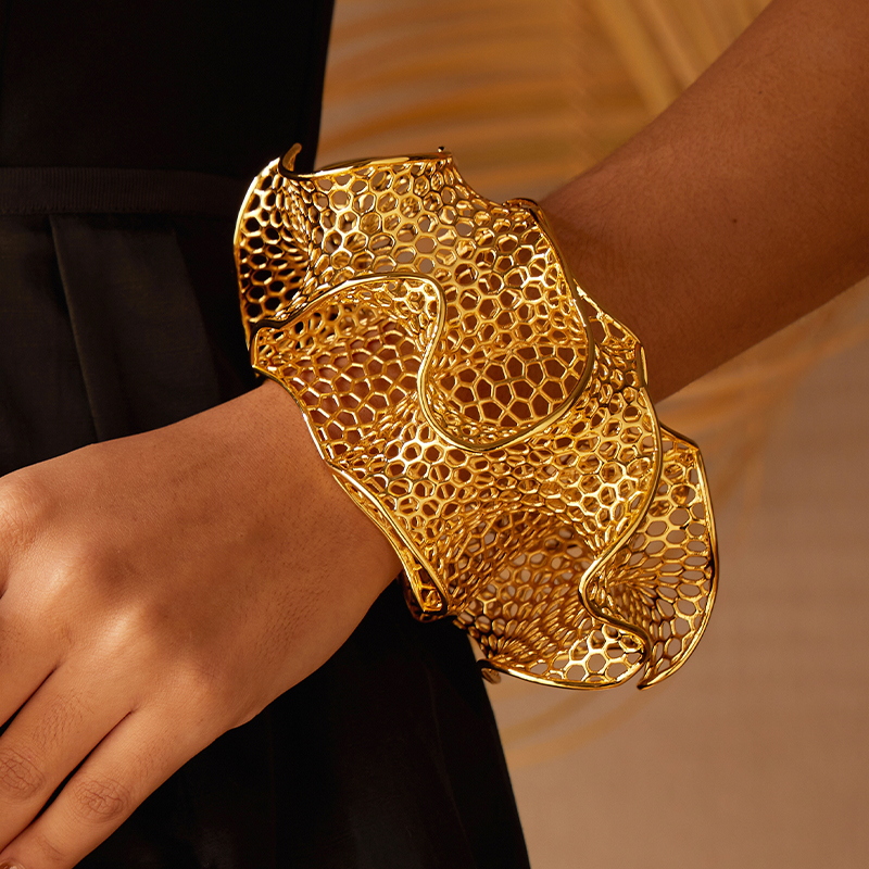 IVOG Petals Design Gold Color  - Women'S Fashion Website review and price