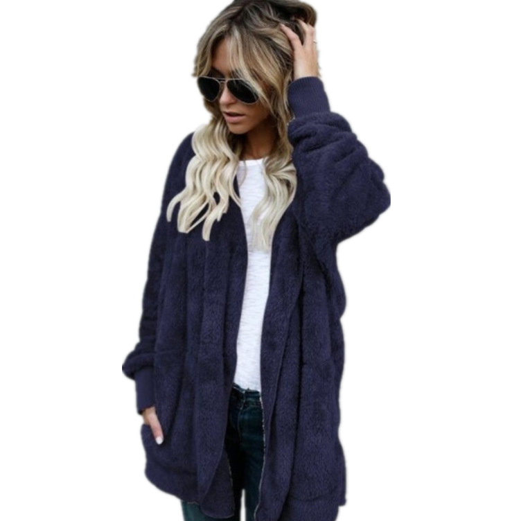 Warm Plush Faux Fur Coat Rever - Sherpa Coat Women review and price