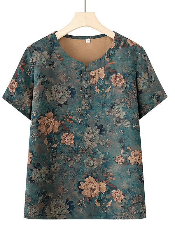 Summer Fashion round Neck Shor - Women Fashion Over 60 review and price