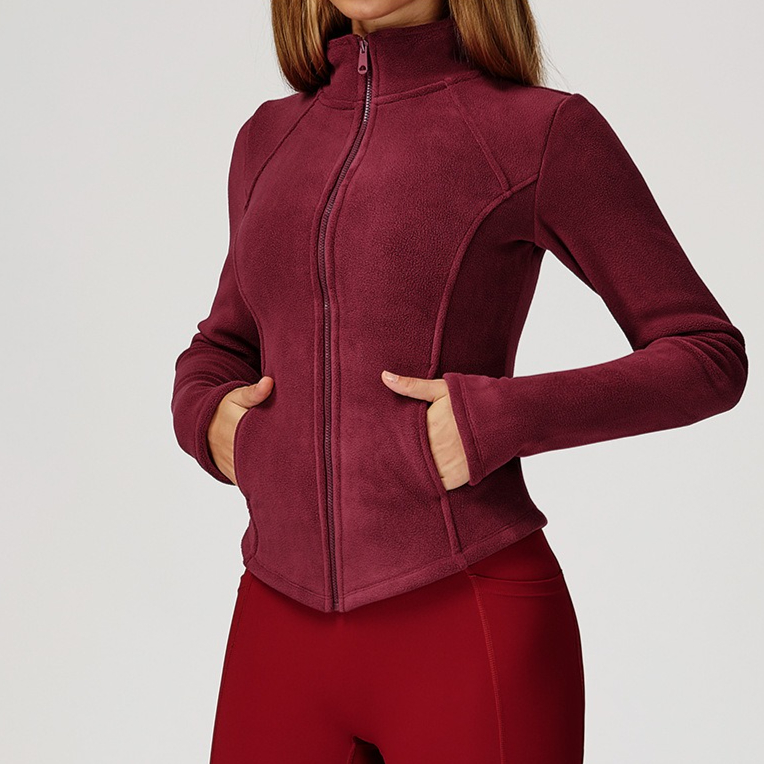 Sherpa Fleece Yoga Jacket Zipp - Sherpa Coat Women review and price