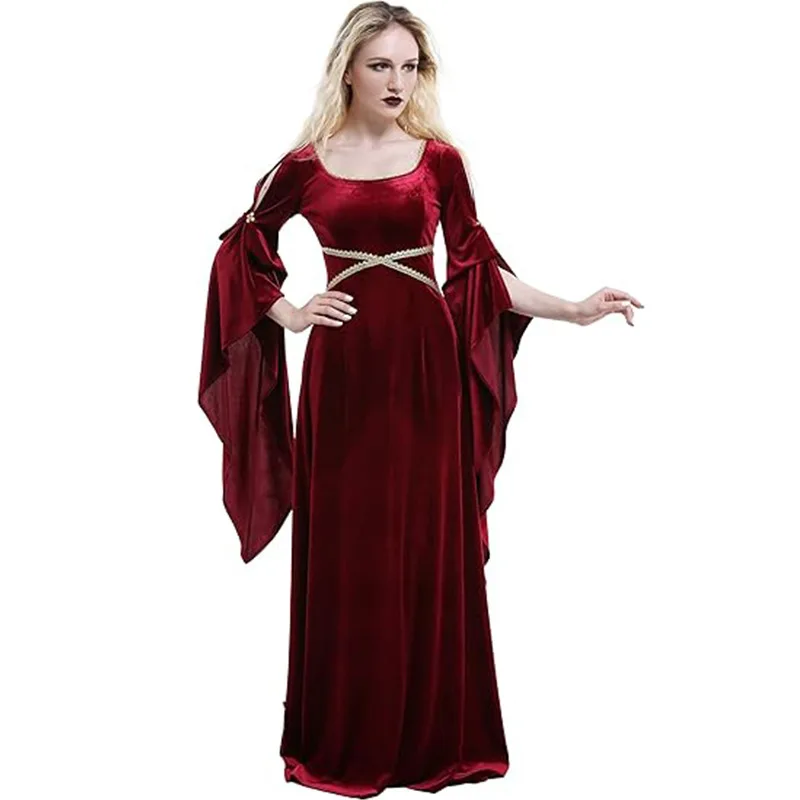 Women Medieval Dress Red Queen - Women Fashion Reddit review and price