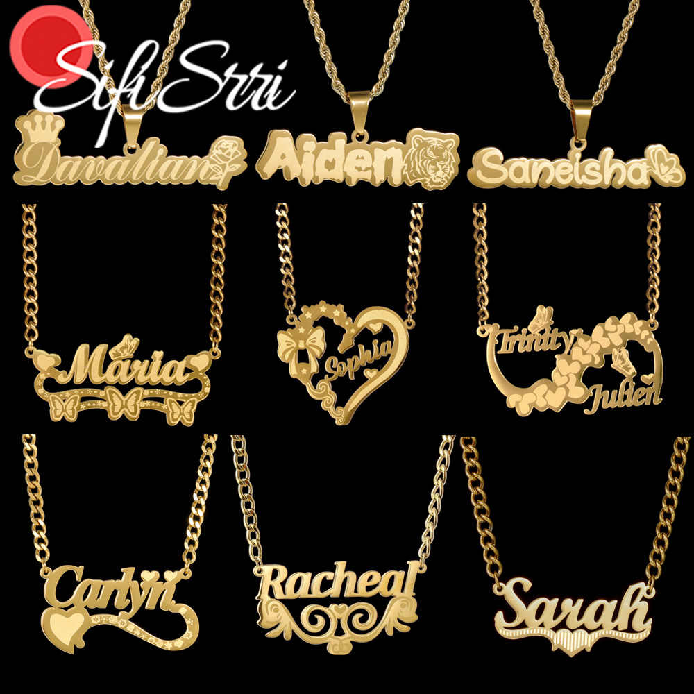 Sifisrri Custom Name Necklace  - Women'S Fashion Labels review and price