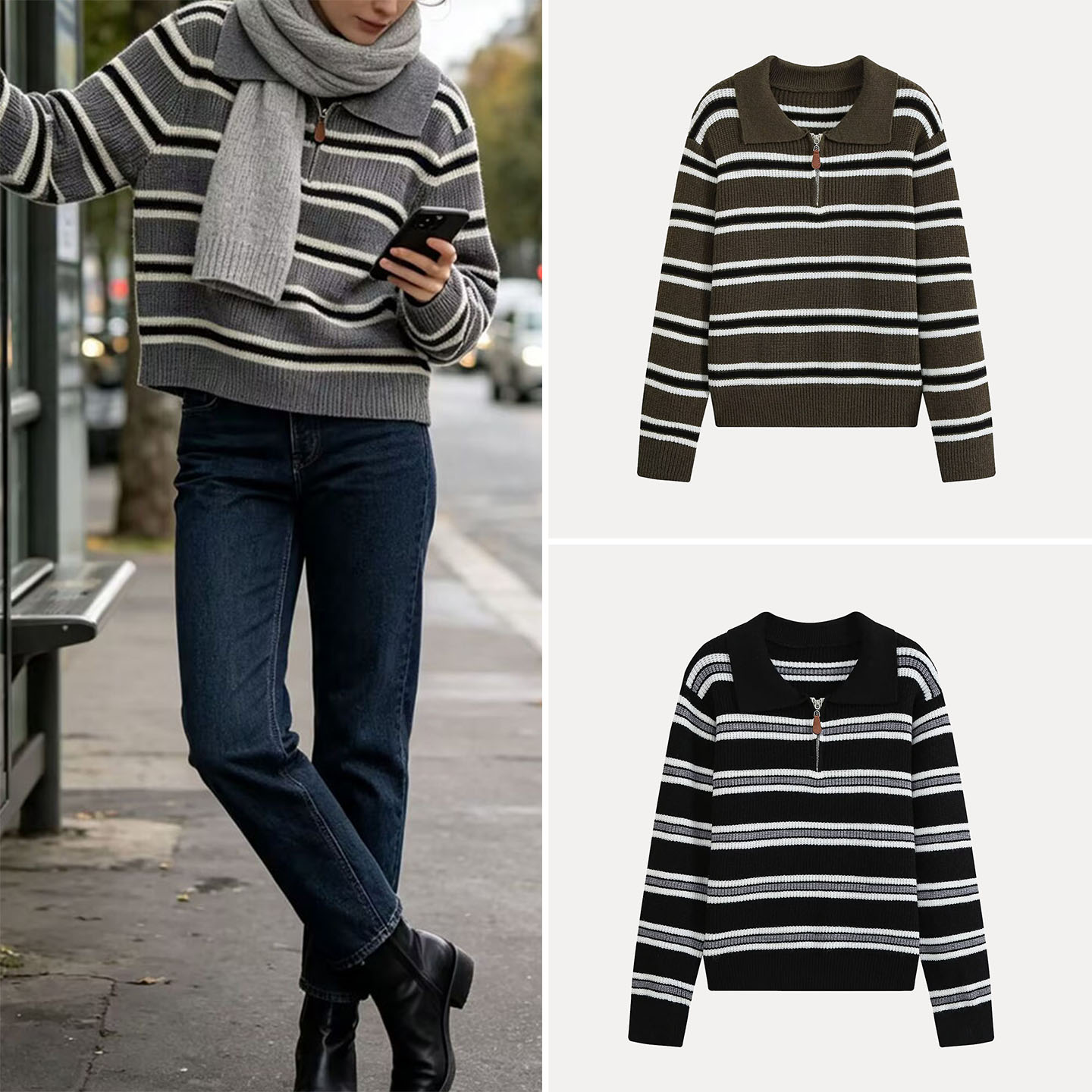 Fashionable Knitted Long Sleev - Women'S Fashion E Commerce review and price
