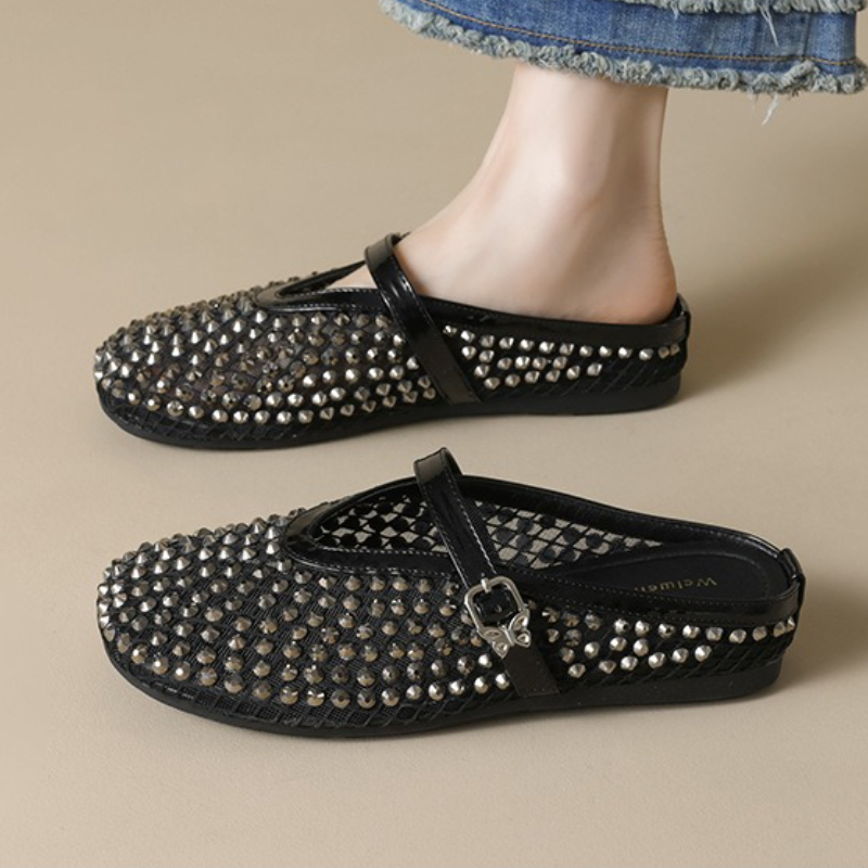 Mesh Rhinestone Brand Slippers - Women'S Fashion Brands review and price