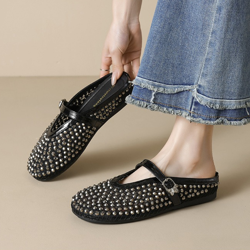 Mesh Rhinestone Brand Slippers - Women'S Fashion Brands review and price
