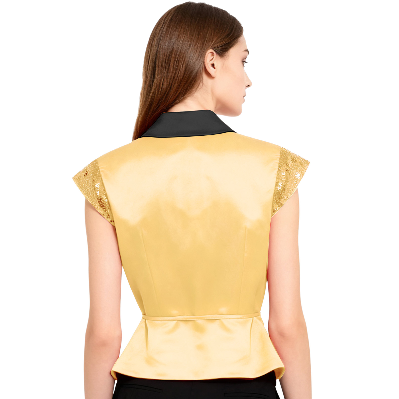 Women Sequin Vest V-neck Label - Women'S Fashion Labels review and price