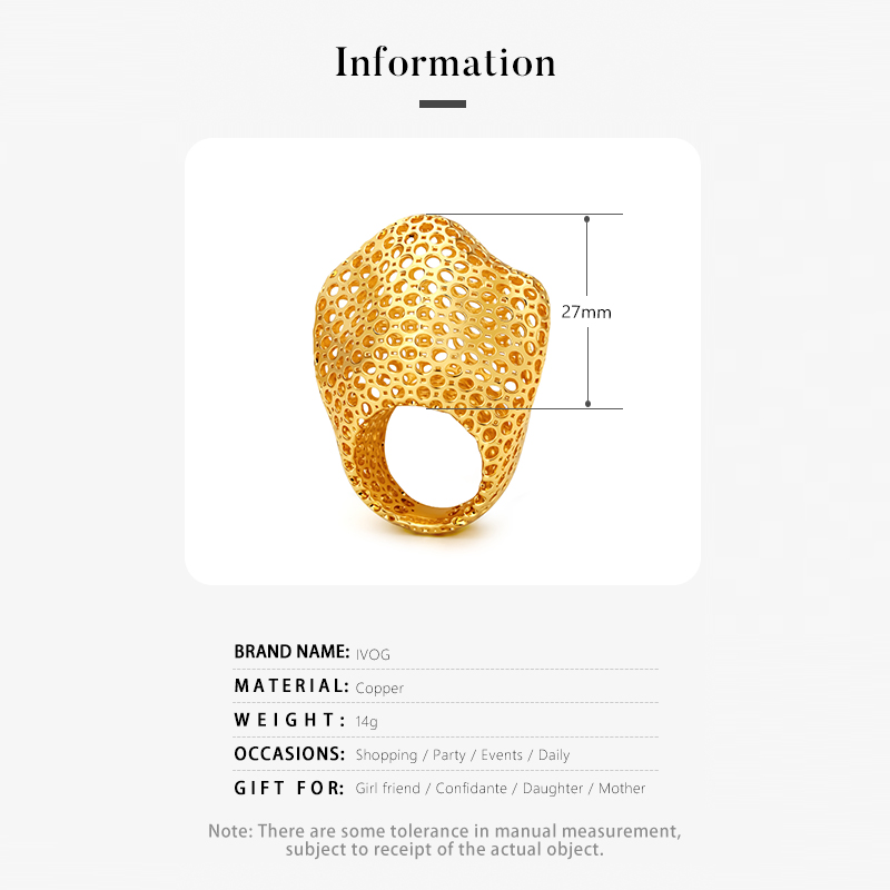 IVOG Large Crown Shape Rings H - Women'S Fashion Website review and price