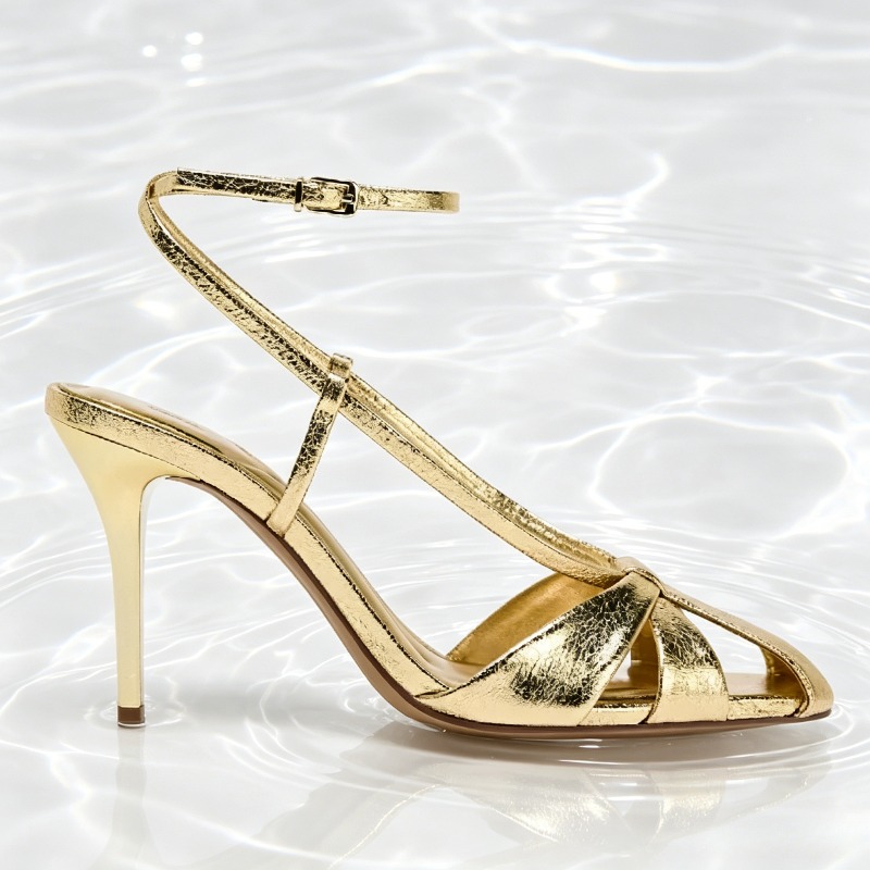Fashion Gold Thin Heeled Sanda - Women'S Fashion Brands review and price