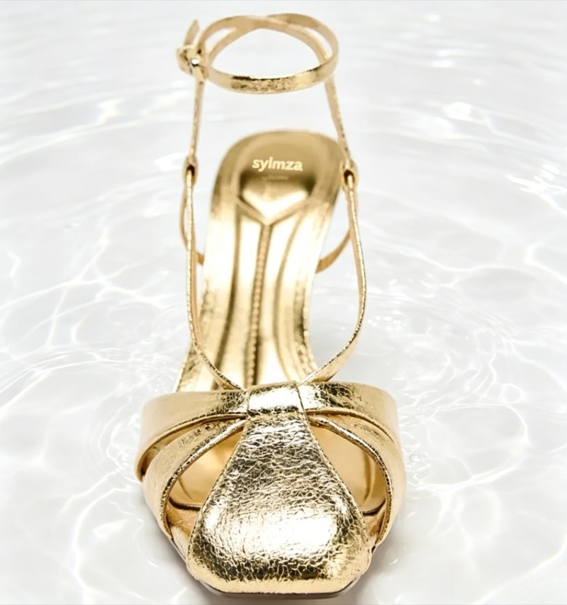Fashion Gold Thin Heeled Sanda - Women'S Fashion Brands review and price