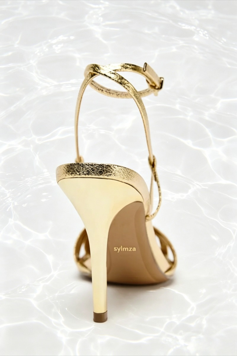 Fashion Gold Thin Heeled Sanda - Women'S Fashion Brands review and price