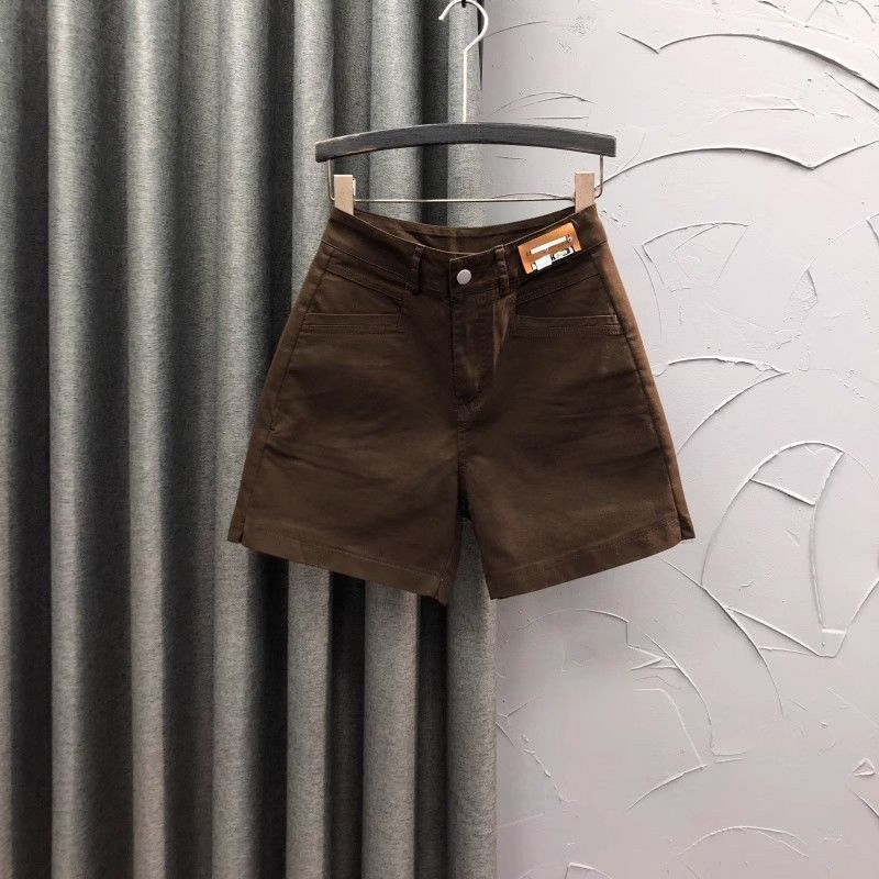 High waisted label denim short - Women'S Fashion Labels review and price