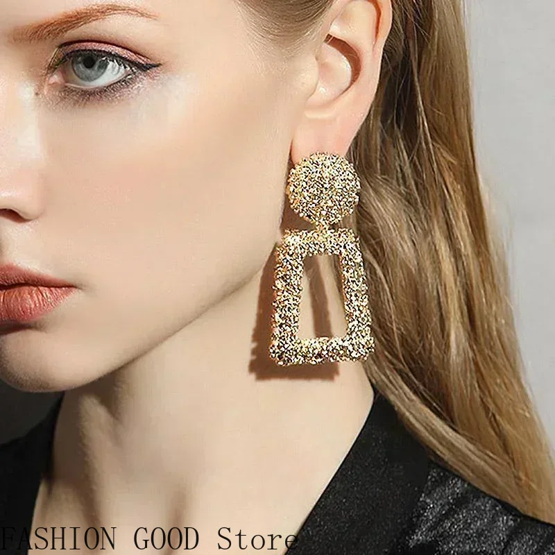 Metal Earrings High-end Hollow - Women'S Fashion Website review and price
