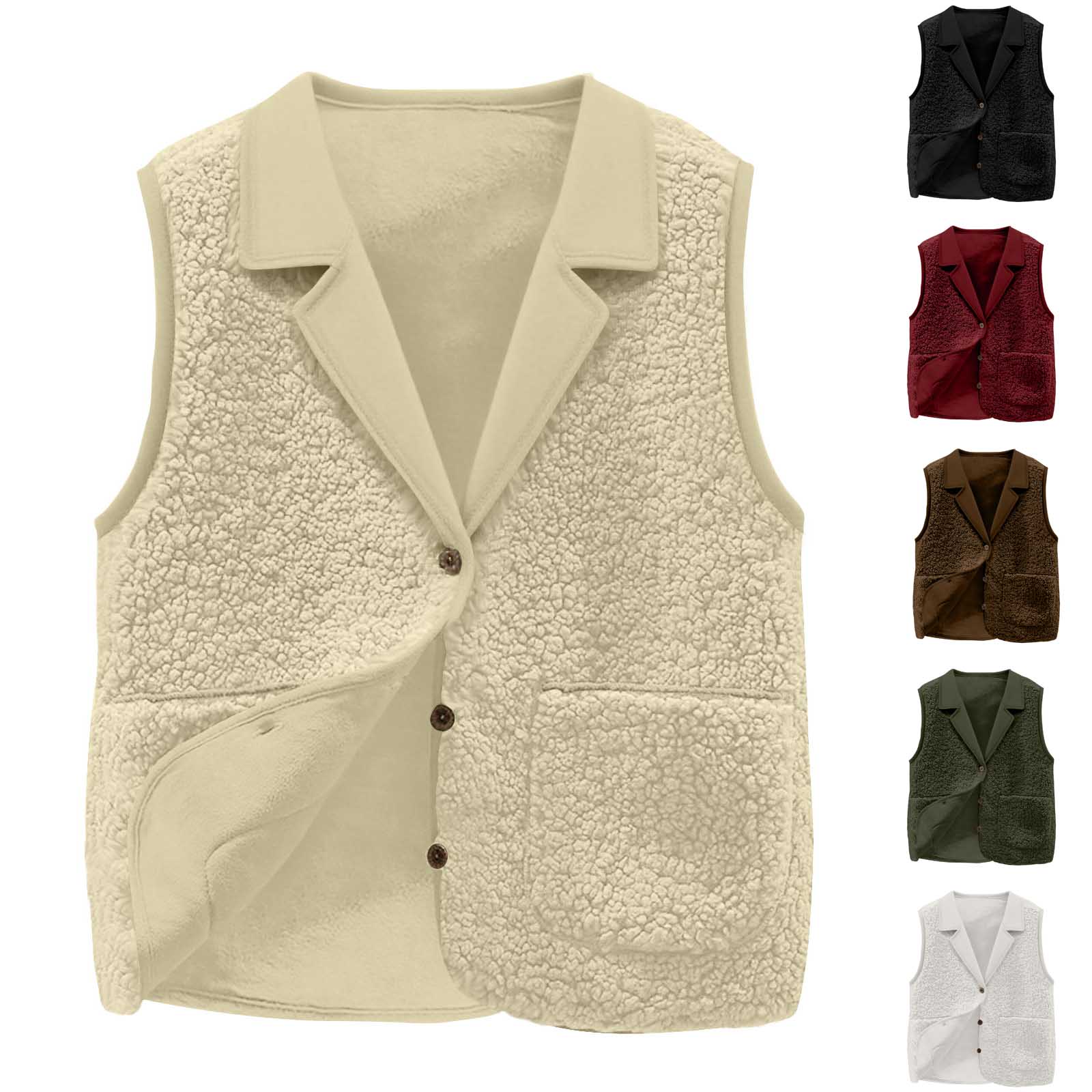 Women's Sherpa Fleece Vest, La - Sherpa Coat Women review and price
