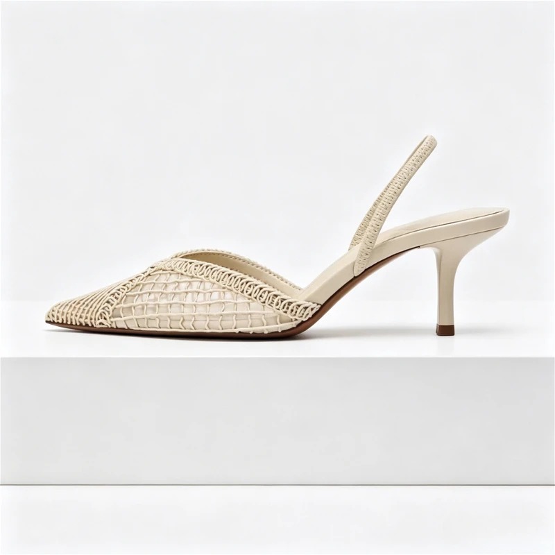 Mesh Woven Heeled Sandals Wome - Women'S Fashion Brands review and price