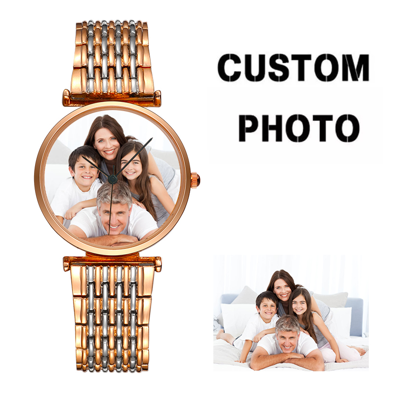Women Watch Custom Dial Photo  - Women Fashion Logo review and price